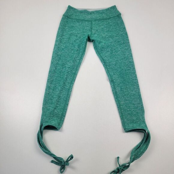 Beyond Yoga Capri Leggings Small Kelly Green Spaced Dye Side Drawstring Active - Picture 1 of 12